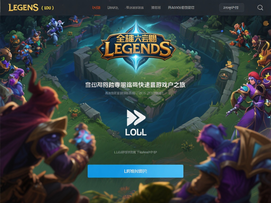 从LOL官网首页下载客户端，开启你的游戏冒险